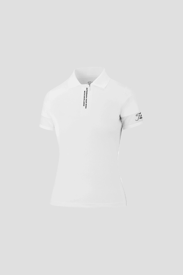 SLEEVE MESH SHIRT W-WHITE
