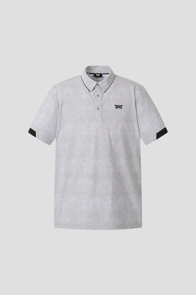 SUMMER TWO-TONE COLLAR SHORT-SLEEVE